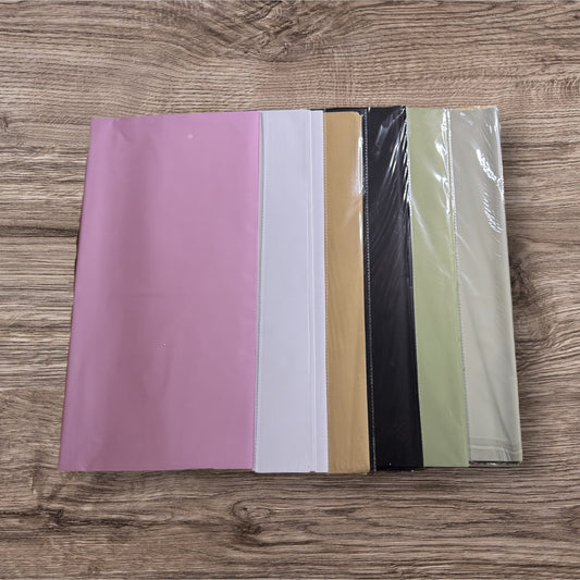 Solid Color Floral Paper